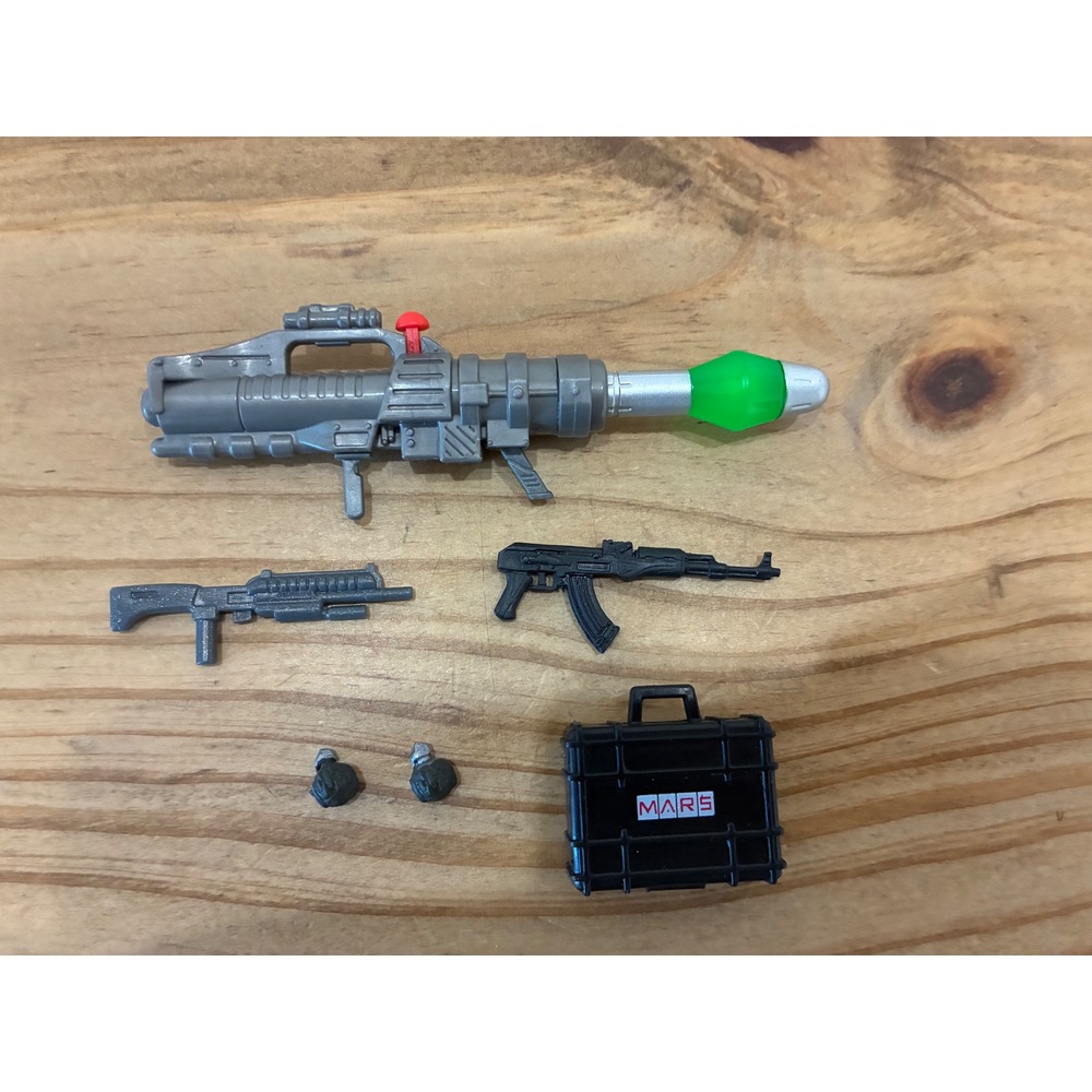 GI Joe 3.75 Action Figure Accessory Lot MARS Briefcase Rocket Launcher Weapons